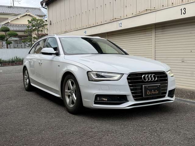 アウディ A4アバント2.0 TFSI ダイナミックライン ナビ 地デジ バックカメラ パワーバックドア 前後ドラレコ ETC （ホワイト）